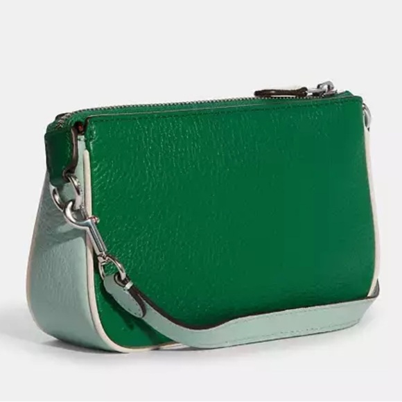Coach- Nolita green colorblock handbag-NWT Retail $188 - Picture 3 of 12